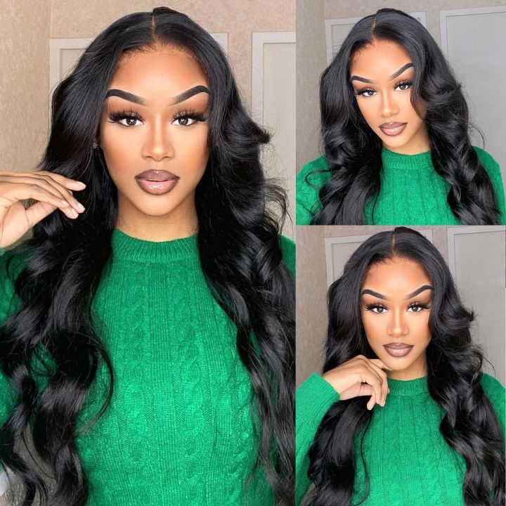 Body Wave Hair 13*4 HD Transparent Lace Front Wigs Body Wave Human Hair Glueless Frontal Wig For Women-Amanda Hair