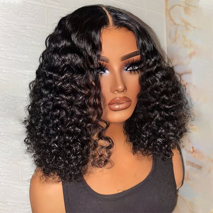 Bogo Flash Sale| 14" Water Wave Lace Closure Wig + 12" Red 99J Color 13*4 Lace Front Wig