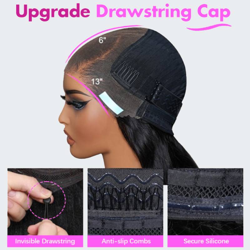 13 * 6 HD Lace Wigs Body Wave Brésilien Cheveux Humains Lace Front Wigs-Amanda Hair