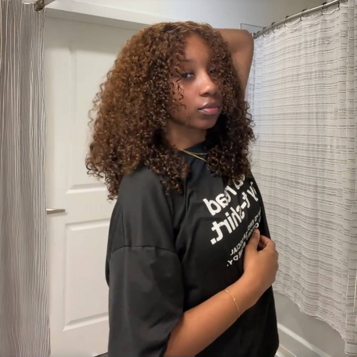 Tiktok Saebunny même perruque-perruque Bob bouclée courte 13*6/13*4/4*4 cheveux bouclés brésiliens Bob perruques-Amanda cheveux
