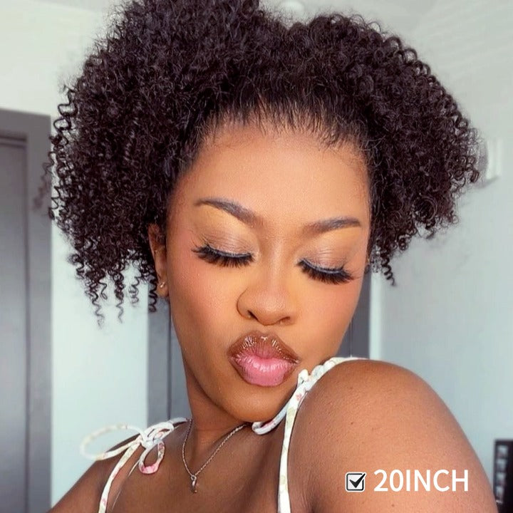 180% Density Natural Curly Hair 360 Full Lace Wig-Amanda Hair