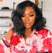 Short Loose Wave 13*4 Lace Front Wavy Bob Wig Flash Sale