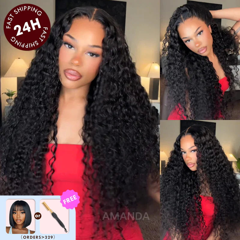 3 Wigs for $199| 18" Body Wave Lace Wig + 14" Gluless Curly Lace Wig + Pixie Cut Bob Wig Flash Sale