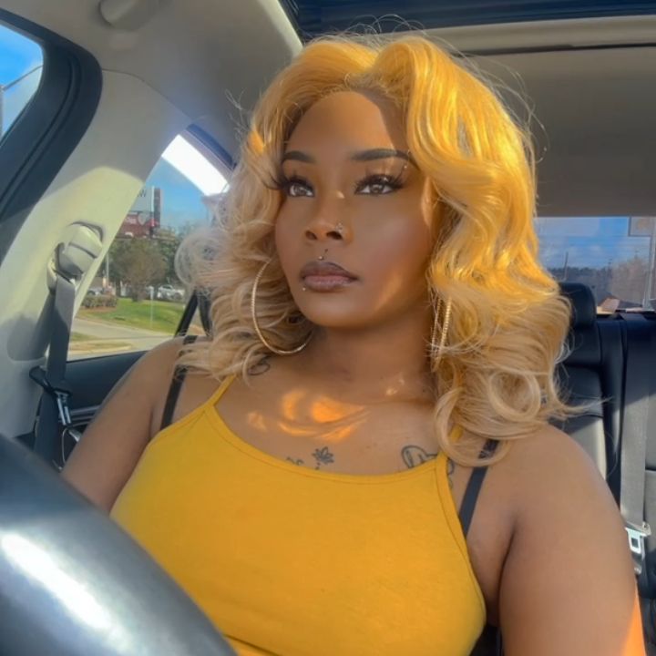 Pre-Plucked Hair Line 13x4 /4x4 Blonde #613 Body Wave Lace Frontal Colored Bob Wigs Human Hair - Amanda Hair