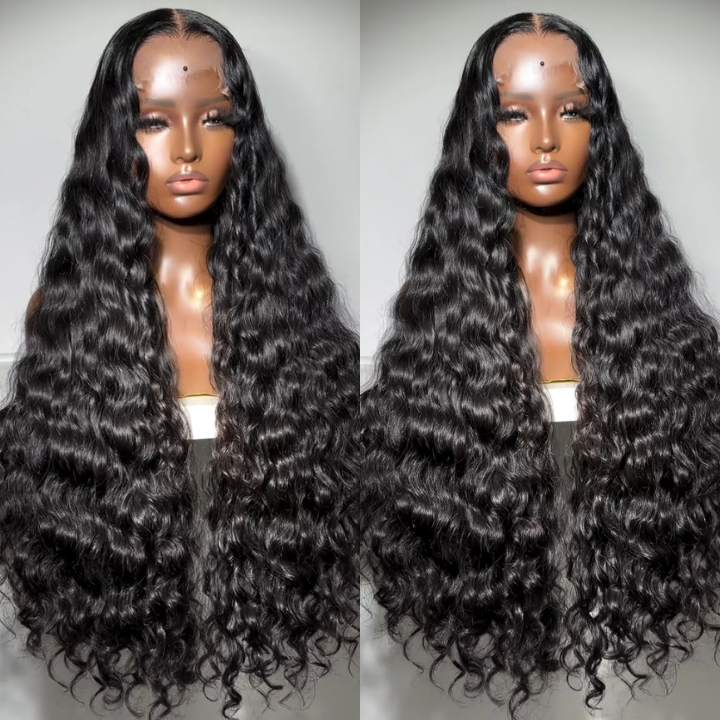 MaxPre 13x4 300% Density Luxury custom wigs Loose Wave Glueless Lace Wigs Virgin Human Hair Transparent Lace Front Deep Wave Wig  - Amanda Hair
