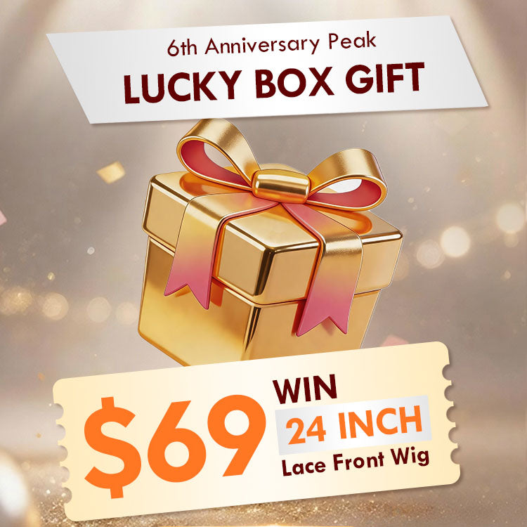 Caja misteriosa de Navidad | Valor de ganancia de $89 Peluca con frente de encaje de $189 a $299 Stock limitado
