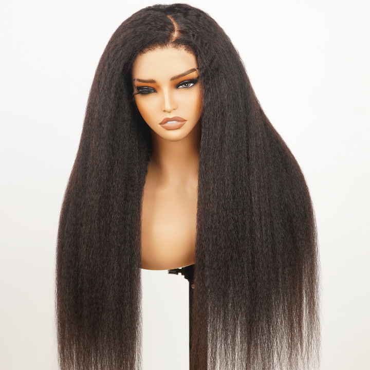 13x4 HD Transparent Lace Front Perruques Kinky Straight 100% Cheveux Vierges Humains Pour Les Femmes -Amanda Hair