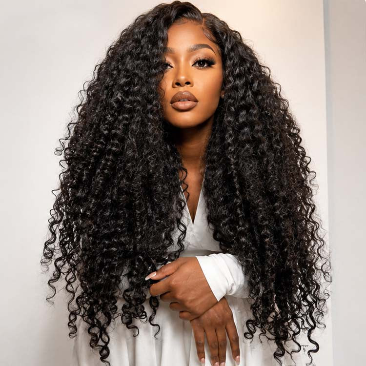 28-30 Inch | Jerry Curly 200% Density Glueless 6x4 Lace Closure Wigs Flash Sale