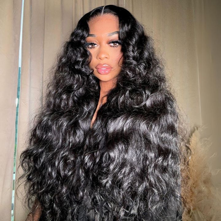 Glueless Loose Wave Clear Transparent Lace Front Thick Wigs For Women 100% Human Hair-Amanda Hair
