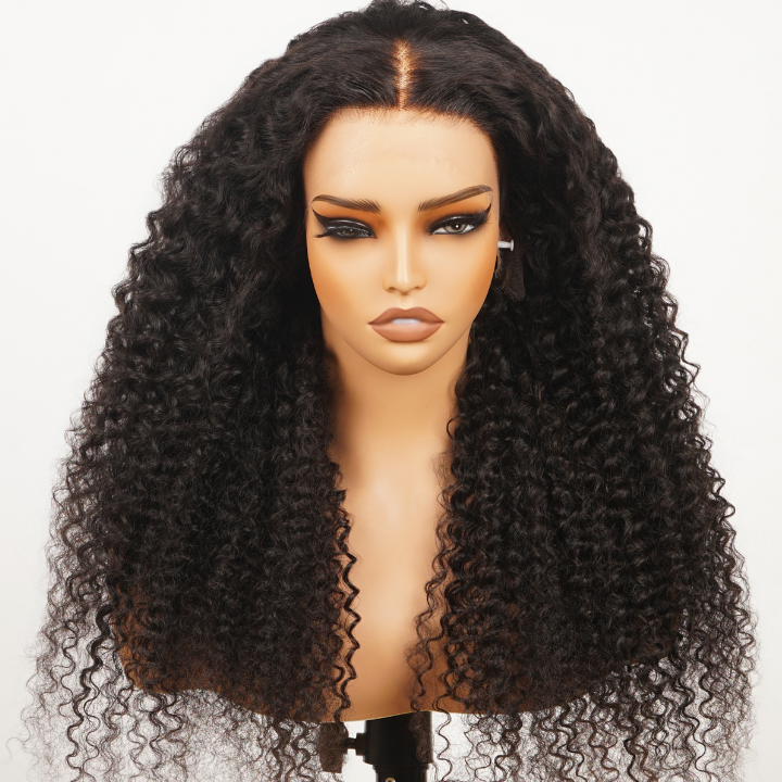 Deep Wave 13*4 Transparent Lace Frontal Best Glueless Wigs Curly Natural Hair-Amanda Hair