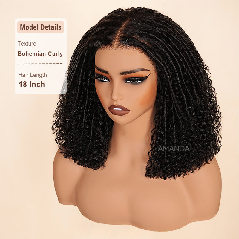 Pelucas de cabello humano con ondas corporales, sin pegamento, con encaje frontal transparente y resaltado rubio mezclado marrón para mujeres - Amanda Hair 