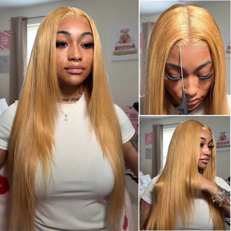 3 Wigs for $199 | 24" Body Wave 200% Density 13×6 Lace Front Wig + 18" Blonde Color 7×5 Glueless Lace Wig +16" Straight Bob Lace Closure Wig Flash Sale