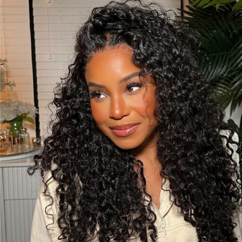 Cheveux longs bouclés 13*4 HD dentelle frontale perruque épais cheveux bouclés sans colle perruques-Amanda cheveux