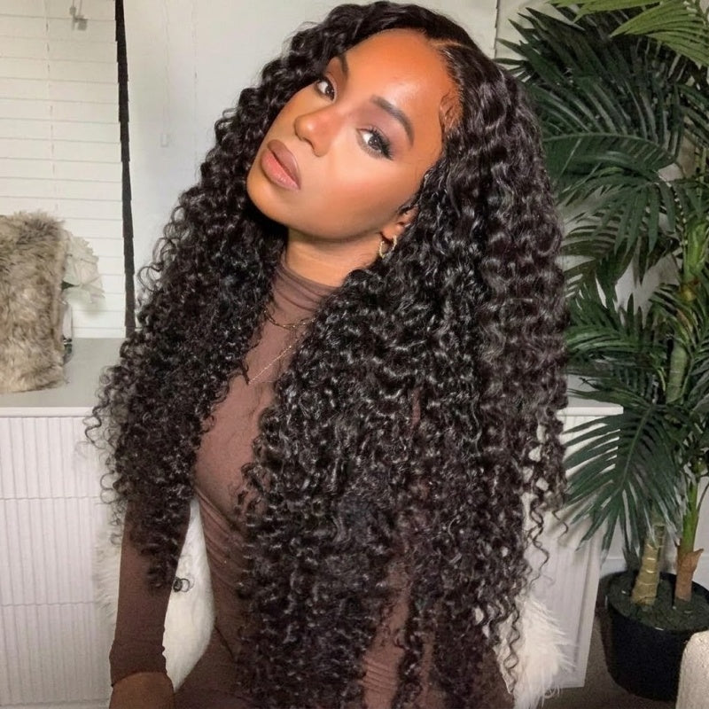 Cheveux longs bouclés 13*4 HD dentelle frontale perruque épais cheveux bouclés sans colle perruques-Amanda cheveux