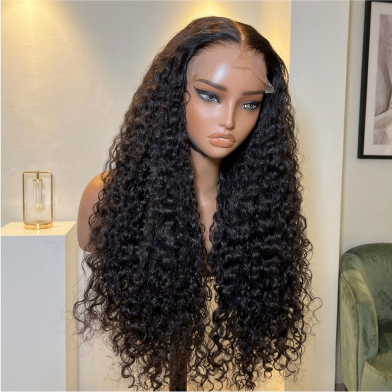 Cheveux longs bouclés 13*4 HD dentelle frontale perruque épais cheveux bouclés sans colle perruques-Amanda cheveux