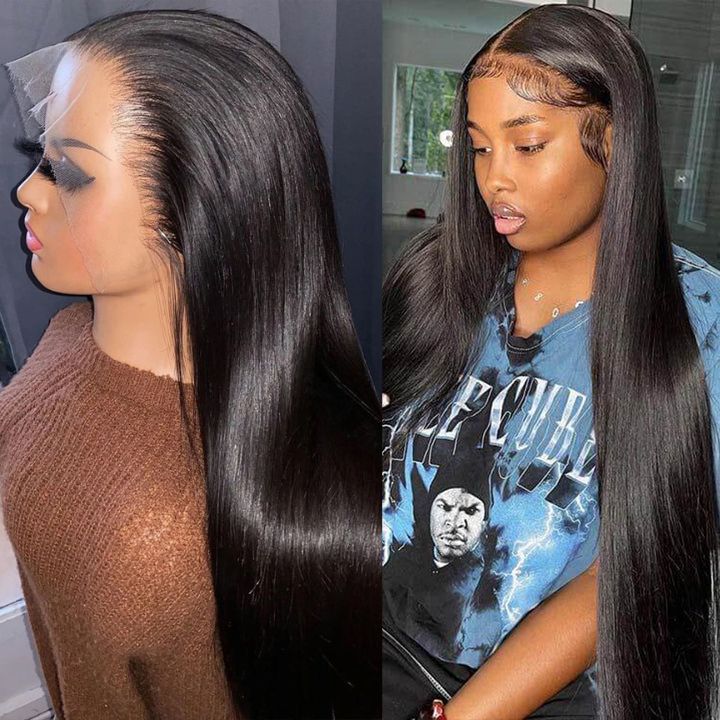 Glueless Straight 6x4.5/13x4 HD Transparent Lace Wigs-Clearance Flash Sale