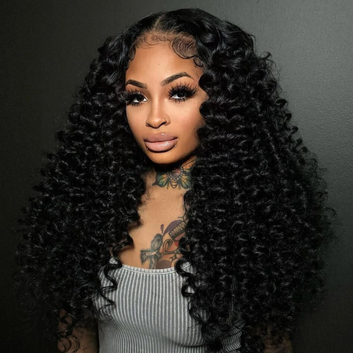 Deep Wave Snug Fit 360 Invisible Strap Glueless Lace Frontal Wig - Ready-to-Wear, High Density