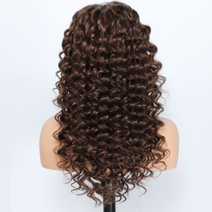 Human Hair Brown Loose Deep Wave 13x4/7x5 HD Lace Front Wigs-Amanda Hair