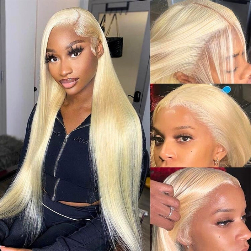 613 Stright Blonde 7x5/13x4 Pre Everything Glueless Transparent Lace  Wig Put On And Go Human Hair Wig-Amanda Hair