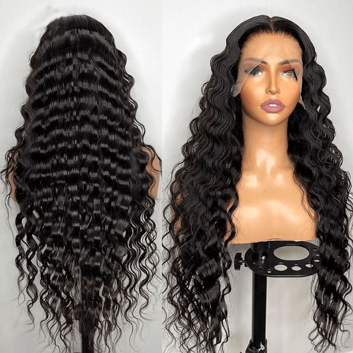 Flash Sale: Glueless Loose Deep Wave HD Lace Pre Plucked Hairline Wigs-Amanda Hair