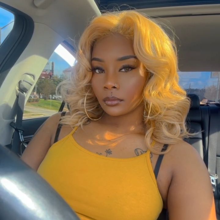 Pre-Plucked Hair Line 13x4 /4x4 Blonde #613 Body Wave Lace Frontal Colored Bob Wigs Human Hair - Amanda Hair