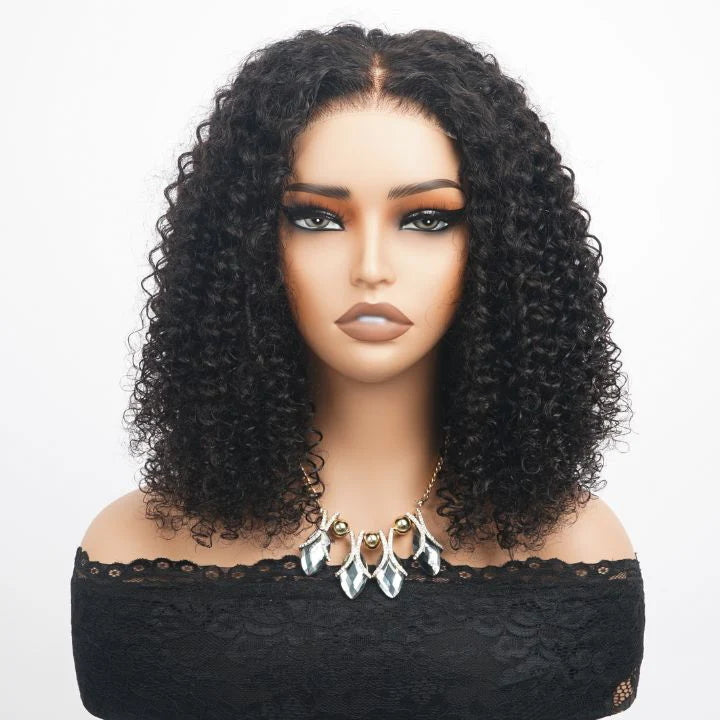 Flash Sale: $0 get The Bob Wig Two Tone Ombre Honey Blonde Glueless Curly Clear Transparent 6x4 Lace Closure Colored Wigs