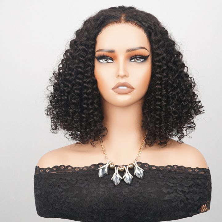 Flash Sale: $0 get The Bob Wig Highlight Color Honey Blonde Curly HD Transparent Lace Front/Closure Wig With Brown Roots- Amanda Hair