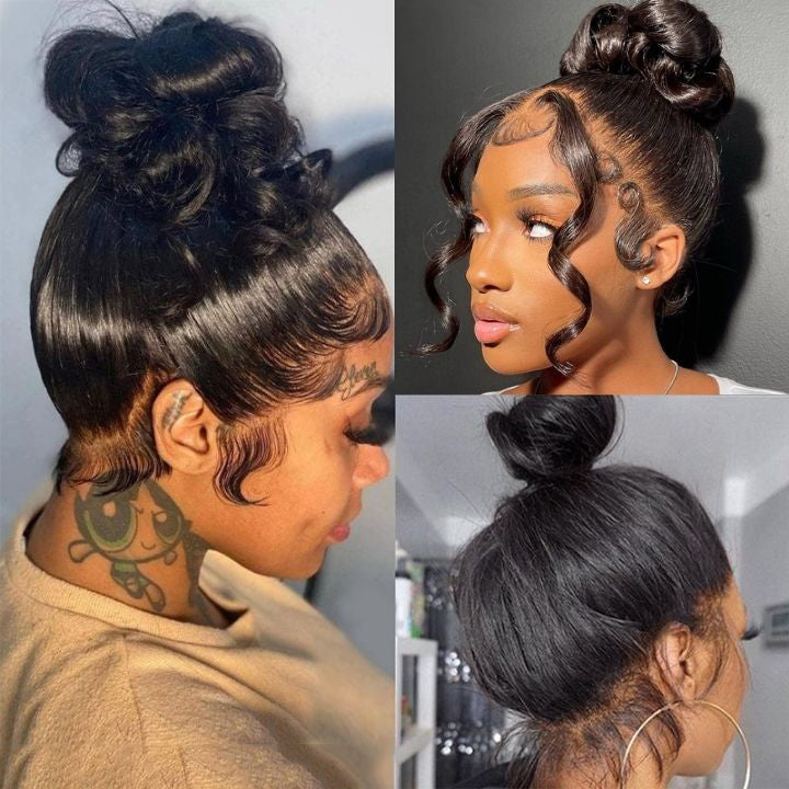 Glueless 360 Lace Frontal Wig - Body Wave Invisible Strap Tug & Go Pre Everything Lace Wigs