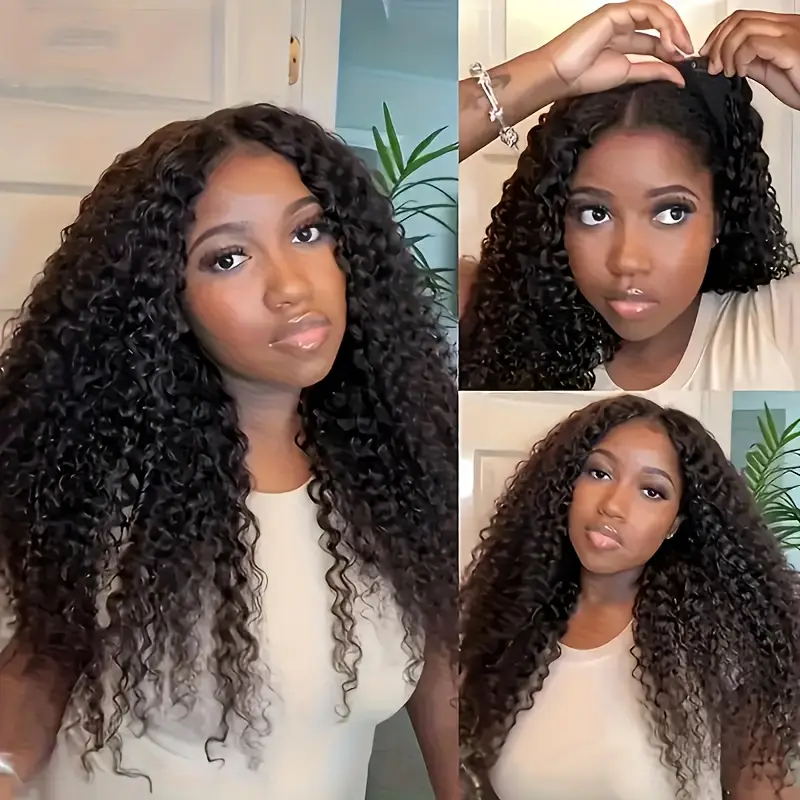 Flash Sale Buy 2 Get 1 Free Upgrade V Part Jerry Curly Glueless Wig Invisi Drawstring Real Scalp Virgin Human Hair