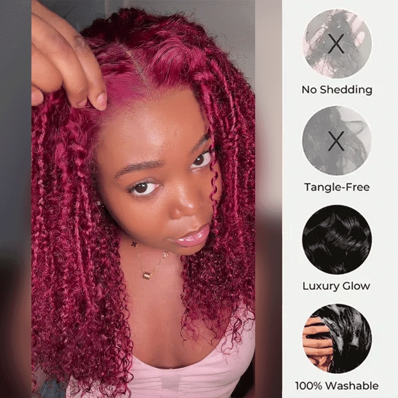 Pelucas de cabello humano con ondas corporales, sin pegamento, con encaje frontal transparente y resaltado rubio mezclado marrón para mujeres - Amanda Hair 