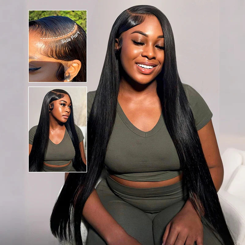 3 Wigs for $239 | 26" Body Wave 200% Density 13×6 Lace Front Wig + 22" Straight 6×4 Glueless Lace Wig + 20" kinky Curly Half Wig Flash Sale