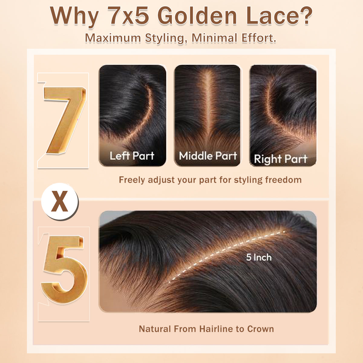 Mechas rubias sin pegamento en una lujosa peluca de ondas profundas y rizadas con encaje frontal - Peluca transparente con encaje frontal y cierre - Amanda Hair