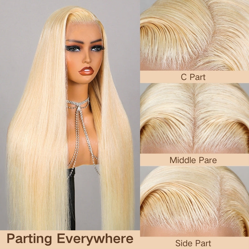 613 Stright Blonde 7x5/13x4 Pre Everything Glueless Transparent Lace  Wig Put On And Go Human Hair Wig-Amanda Hair