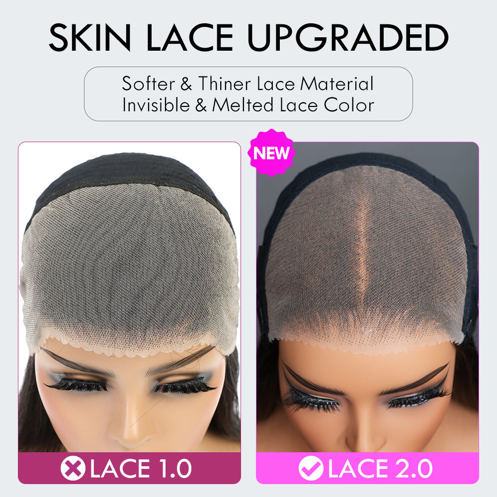 Glueless Wigs Virgin Human Hair 6*4/13*4 Transparent HD Lace Front Deep Wave Wig Pre Plucked Hairline - Amanda Hair