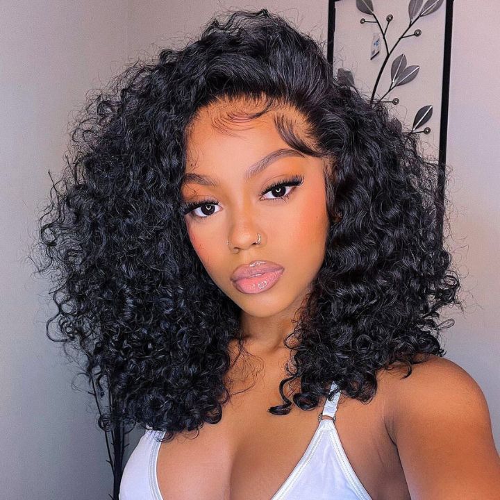 3 Wigs for $239 | 26" Body Wave 200% Density 13×6 Lace Front Wig + 18" Blonde Color 7×5 Glueless Lace Wig +Curly 7×5 Bob Lace Wig Flash Sale