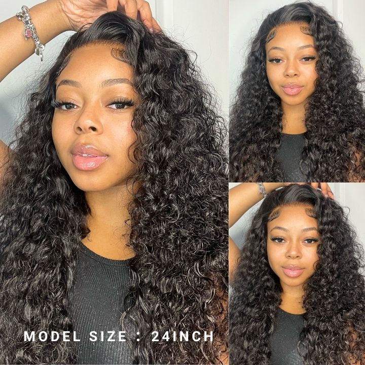 48H Fast Shipping Long Curly Hair 13*4 HD Lace Frontal Wig Thick Curly Hair Glueless Wigs Stock Limited -Amanda Hair