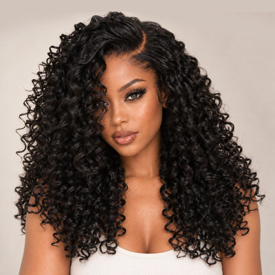 Glueless Loose Wave Wigs Virgin Human Hair 4 * 4/13 * 4 Transparent HD Lace Front Wig Pré-plumé Hairline - Amanda Hair 