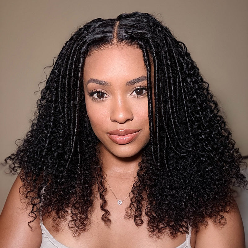 Pelucas de cabello humano con ondas corporales, sin pegamento, con encaje frontal transparente y resaltado rubio mezclado marrón para mujeres - Amanda Hair 