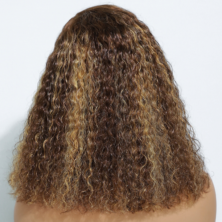 Tiktok Saebunny Misma peluca- Peluca corta y rizada Bob 13 * 6/13 * 4/4 * 4 Pelucas brasileñas de cabello rizado Bob -Amanda Hair