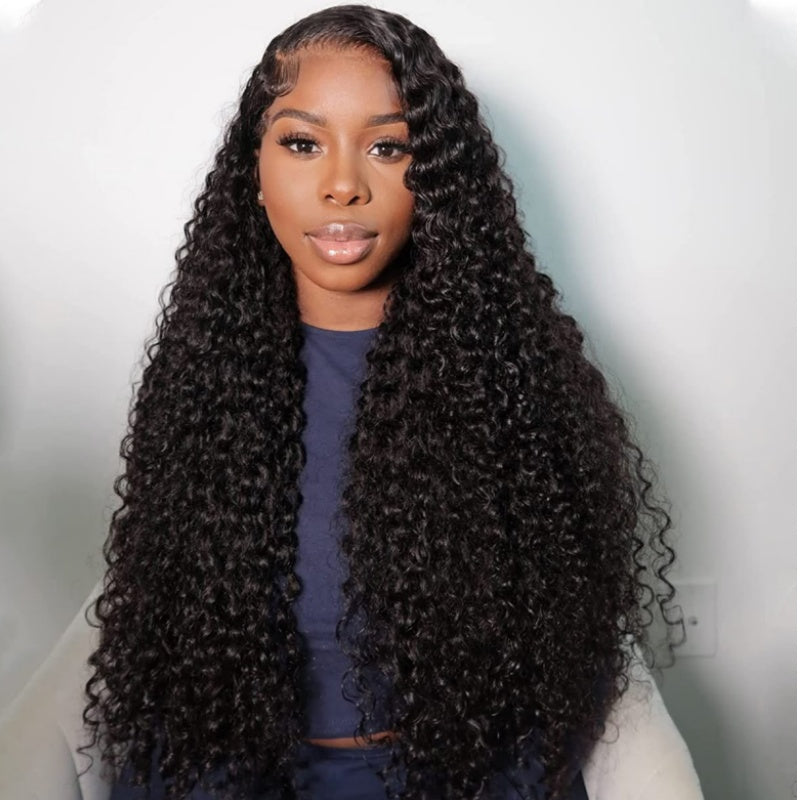 Glueless Loose Wave Wigs Virgin Human Hair 4 * 4/13 * 4 Transparent HD Lace Front Wig Pré-plumé Hairline - Amanda Hair 