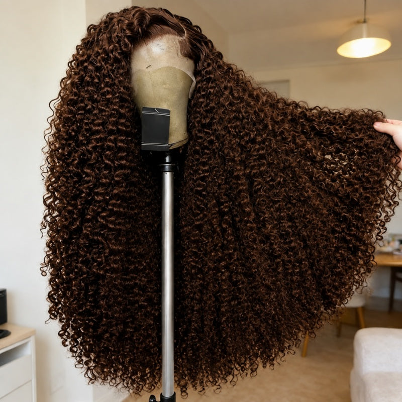 Amanda Glueless 7x5 HD Lace Frontal Wig | 300% High Density Deep Curly Human Hair