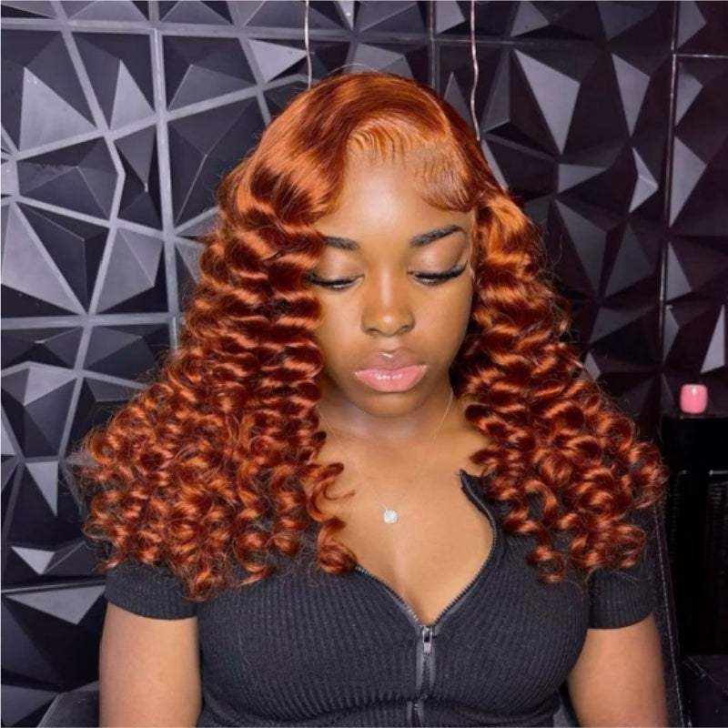 613 # Rubio Brasileño Recto Bob corto Pelucas 150% Densidad Peluca frontal de encaje transparente Pre arrancado Pelucas de encaje sin pegamento-Amanda Hair