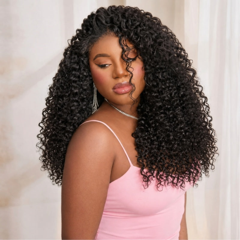24H Shipping | Amanda Hair Wear & Go Double Drawn 250% Density Bouncy Curly 7×5 Glueless Lace Wig- Flash Sale