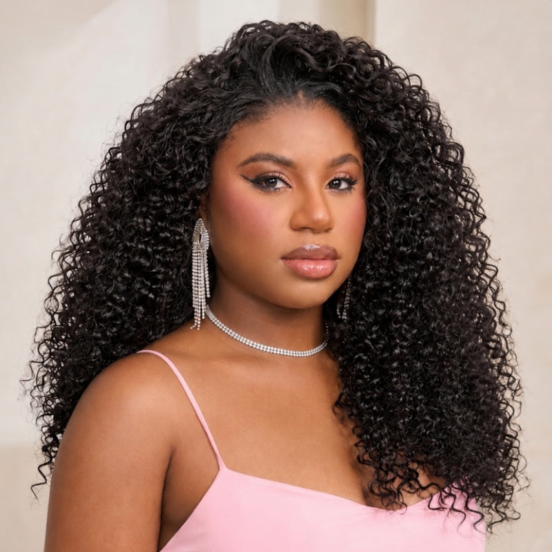 24H Shipping | Amanda Hair Wear & Go Double Drawn 250% Density Bouncy Curly 7×5 Glueless Lace Wig- Flash Sale