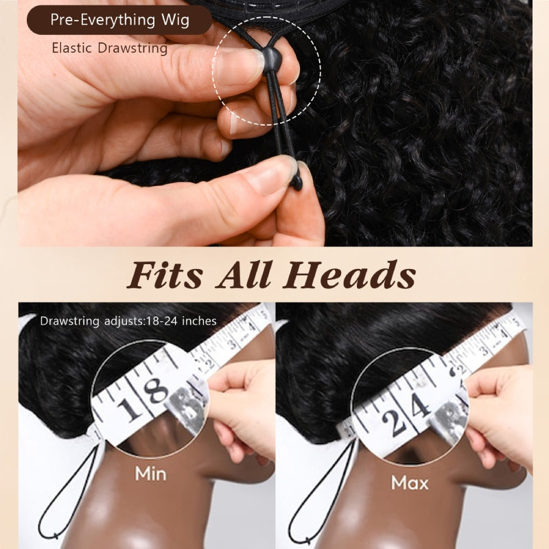 Burmese Curly Glueless Honey Blonde Water Wave 13x4 Lace Front Highlighted Color Put On And Go Human Hair Wig