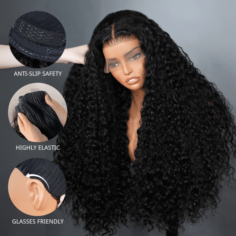 300% Density Luxury custom wigs Loose Wave Glueless  Lace Deep Wave Wigs Virgin Human Hair Transparent Lace Front Wig Super Double Drawn Level  - Amanda Hair