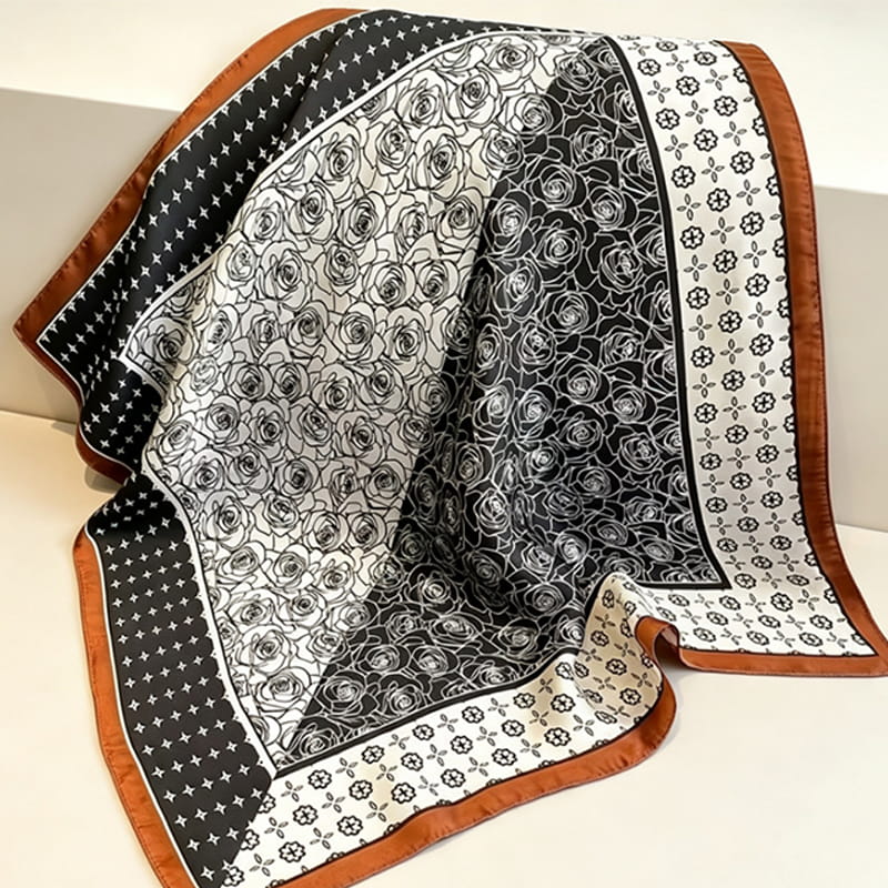 Free Gift Fashion Silk Square Scarf for Women ▏Head Scarf, Neck & Bag Decoration( Not valid if purchased separately)
