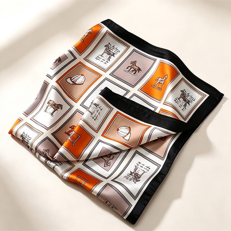 Free Gift Fashion Silk Square Scarf for Women ▏Head Scarf, Neck & Bag Decoration( Not valid if purchased separately)