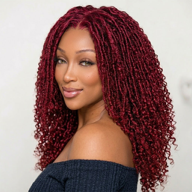 20‘’=$139 | Glueless Bohemian Curly HD Transparent Lace Frontal Boho Curly Human Hair Wig Flash Sale