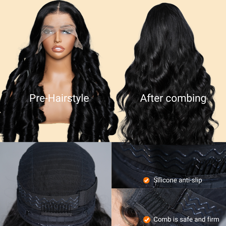 13 * 6 HD Lace Wigs Body Wave Brésilien Cheveux Humains Lace Front Wigs-Amanda Hair